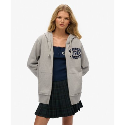 Sweat à capuche zippé oversize Vintage Athletic SUPERDRY