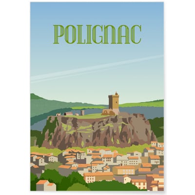 Affiche ville de Polignac L'AFFICHERIE