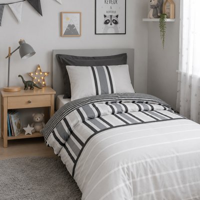 Parure de lit enfant coton Imprimée rayures, Nobby C DESIGN HOME TEXTILE