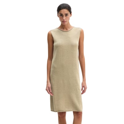 Robe en tricot sans manches shaped en mélange coton organique-lin MARC O'POLO