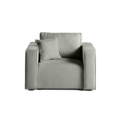 Fauteuil en Tissu velours relief - TOPAZE LISA DESIGN