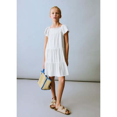 Robe lin volantée MANGO KIDS