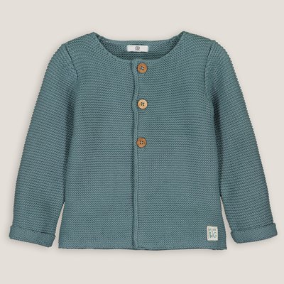 Gilet en tricot boutonné coton bio LA REDOUTE COLLECTIONS