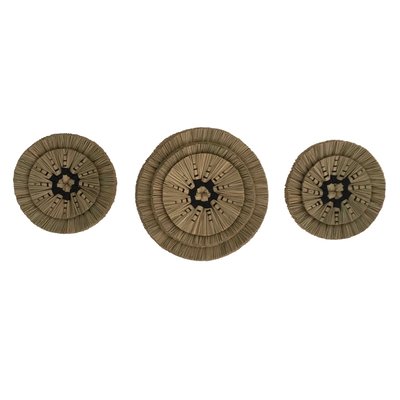 Décoration murale en matière (lot de 3) - SHAMA RENDEZ-VOUS DÉCO