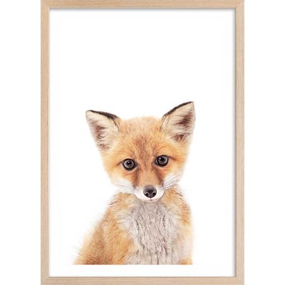 Affiche enfant bébé fox HEXOA