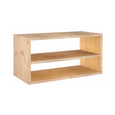 Étagère Longue 2 Creux Pin Massif H36.2 Cm X L70.8 Cm X P33 Cm ASTIGARRAGA