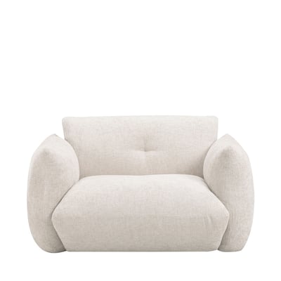 Fauteuil en tissu à dossier capitonné- BOCCA DRAWER