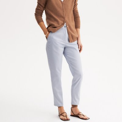 Pantalón recto chino de sarga stretch ANNE WEYBURN