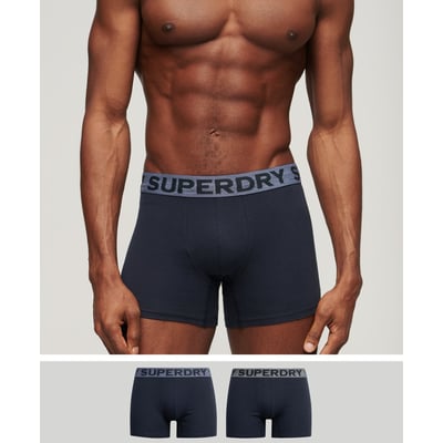 Lot de deux caleçons en coton biologique SUPERDRY