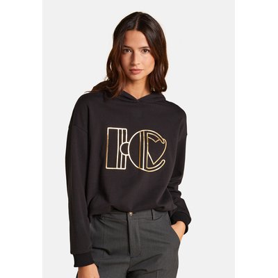 Sweat à capuche monogramme doré ICODE