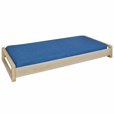 Pack lit empilable avec matelas Bois massif  POKA AKITEN RETAIL