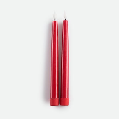 Lot de 2 bougies LED, en cire, hauteur 24,5 cm LA REDOUTE INTERIEURS