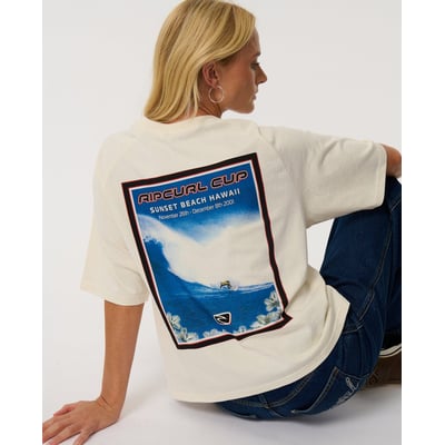 T-shirt Sunset BEACH RAGLAN BOXY RIP CURL