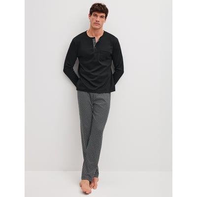 Pyjama long manches longues Coton RELAX COSY VIBES 4 CALIDA