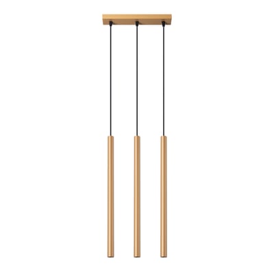 Suspension Acier Doré G9 3 Pastelo Line EDEN
