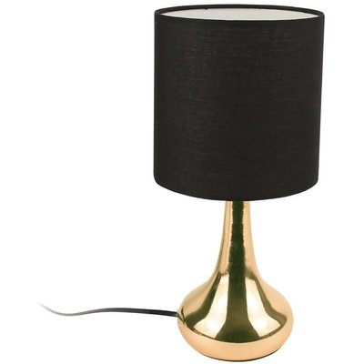 Lampe touch en métal doré 32.5 cm Noir CMP