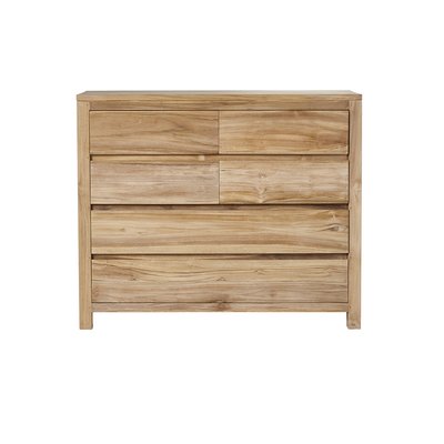 Commode en teck massif 120 cm 5 tiroirs  ALDO BERAH GETAH