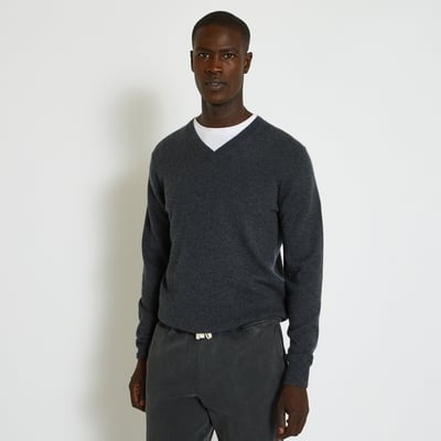 Pull col V en cachemire, Oeko-tex MONOPRIX