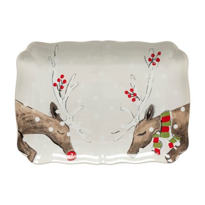 Plat rectangulaire Deer Friends by Casafina COSTA NOVA