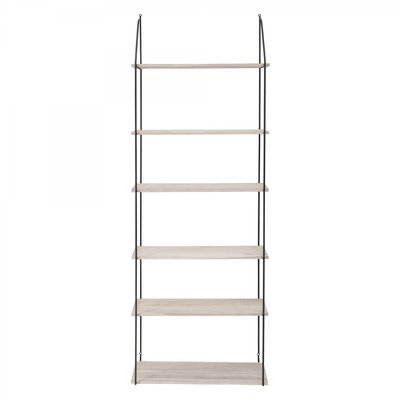 Étagère Murale Bois et Métal Étroite Minimaliste BLOOMINGVILLE