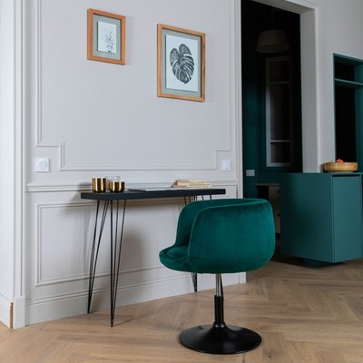 Tabouret de bar en velours, NOLAN HAPPY GARDEN