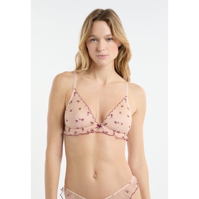 Soutien-gorge triangle en tulle à motifs mocktail brodés COCKTAIL ETAM