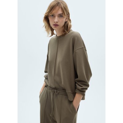 Sweat col rond détail couture MANGO