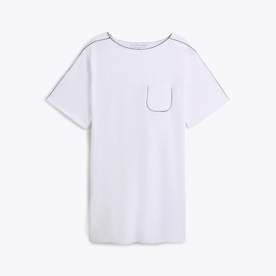 Chemise de nuit courte col bateau en jersey, ÉLÉONORE LAURENCE TAVERNIER