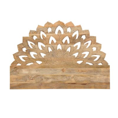 Tête de lit lotus en bois de manguier sculpté 160 cm  VALENTINA MADE IN MEUBLES 