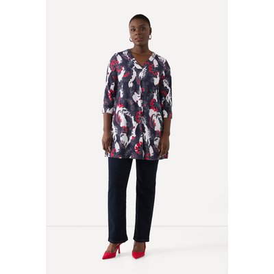 T-shirt en tissu fluide, fleurs ULLA POPKEN
