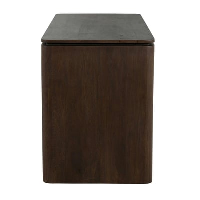 Bureau en bois massif de manguier finition marron 130 cm KASO PIER IMPORT