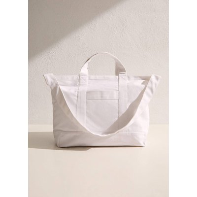 Sac de plage coton uni MANGO HOME