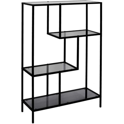 Etagère en métal et  verre fumé Edison 80 x 30 x 113 cm CMP