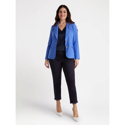 Blazer en tissu fluide avec boutons bijoux FIORELLA RUBINO