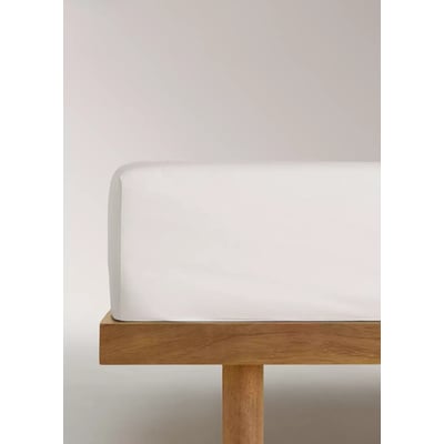 Drap-housse 100 % coton satin Lit 150 cm MANGO HOME