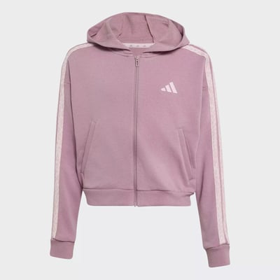Sweat zippé avec capuche, 3 bandes, ESSENTIALS ADIDAS SPORTSWEAR