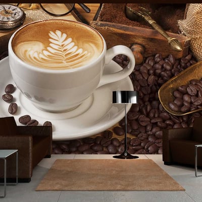 Papier peint intissé panoramique Motifs de cuisine Peut-être le café? EDEN