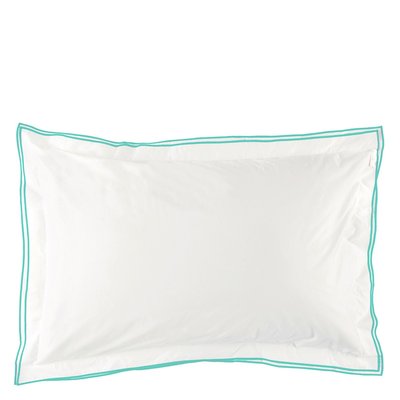 Taie d'oreiller unie en percale de coton, ASTOR DESIGNERS GUILD