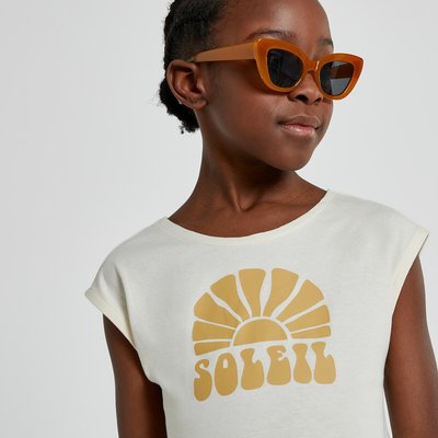 Lote de 3 t-shirts de gola redonda, costas fantasia LA REDOUTE COLLECTIONS