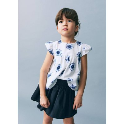 Minijupe coton lin MANGO BABY