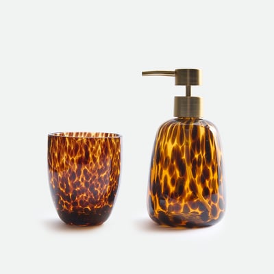 Set de baño de vidrio ámbar, FAUVITA LA REDOUTE INTERIEURS