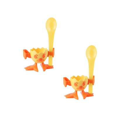 2 coquetiers avec cuillère COLORS EDITION FACKELMANN
