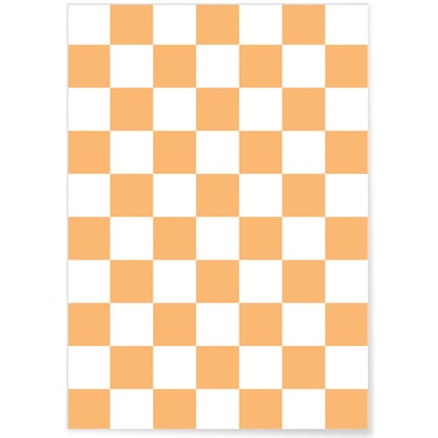 Affiche Damier Orange L'AFFICHERIE
