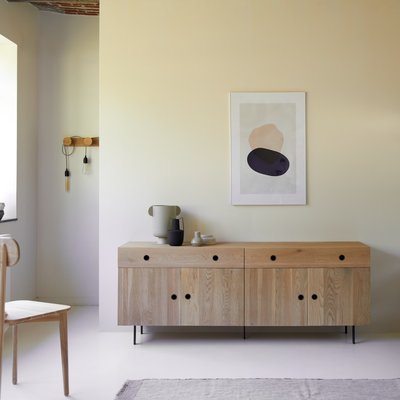 Buffet en chêne massif 185 cm JEANNE TIKAMOON