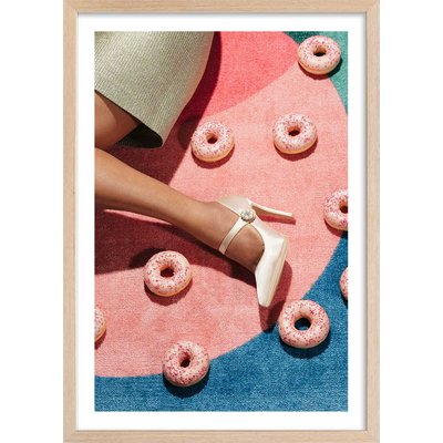 Affiche vintage Pink pique nique HEXOA