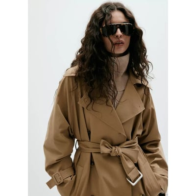Trench midi ceinture MANGO