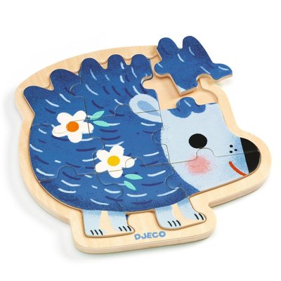 Puzzle en bois Hérisson DJECO