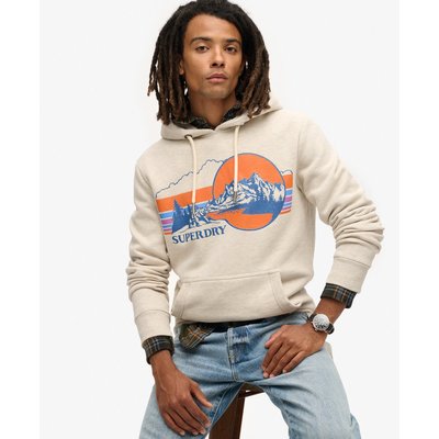 Sweat à capuche rayé à motif Outdoor SUPERDRY