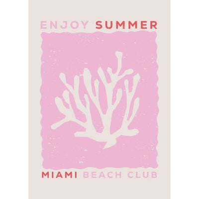 Tableau Sur Toile Summer Rose ILLUSTRATION CEANOTHE
