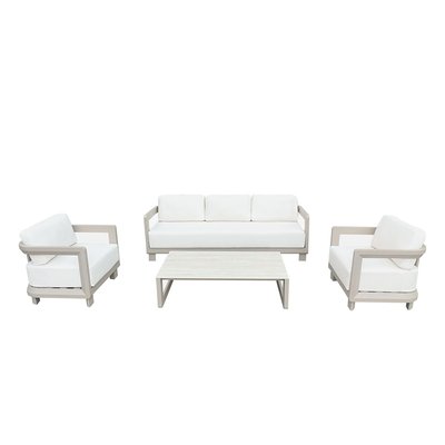 Salon de jardin bas en aluminium 5 places  CALIZA BERAH GETAH